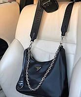 Женская брендовая сумка Prada Прада 2 в 1 двойка