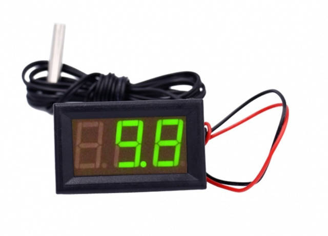 ЦИФРОВОЙ ТЕРМОМЕТР DC 5 - 12V с датчиком -50 +110 C, фото 2