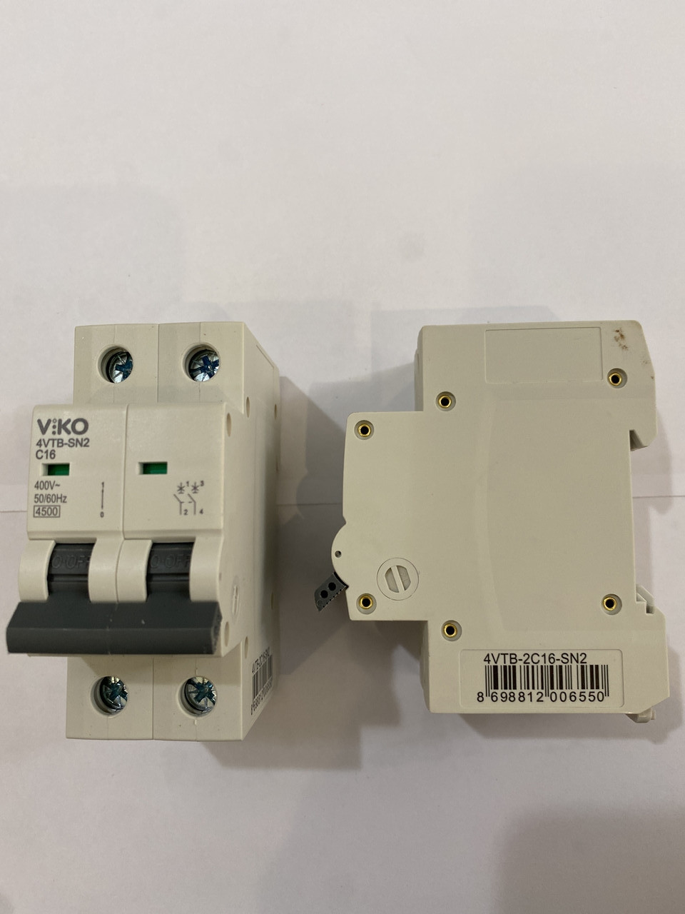 Автоматичний вимикач Vi-Ko 2C, 16A, 4.5kA 230/480V ( двополюсний автомат захисту)