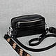 Жіноча сумочка кросбоді 60 чорна, фото 3