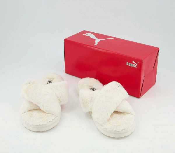 Puma fluffy outlet slides victoria secret