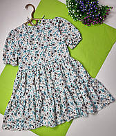 Детское летнее платье на девочку, на рост 110,116,122, см, ткань софт