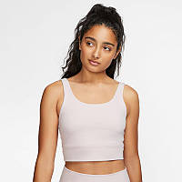 Топ женский спортивный Nike W YOGA LUXE CROP TANK CV0576-699 ( розовый )