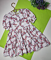 Детское летнее платье на девочку, на рост 110,116,122 см, ткань софт