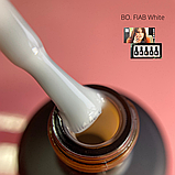 BO.FIAB White - файбер гель у флаконі з пензликом, білий, 15 мл, фото 5