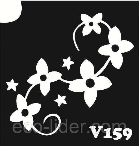 Трафарет для біотату V159, 6*6 див.