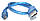 USB-micro USB 0,35 м синій, силікон, фото 3