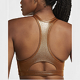 Топ жіночий спортивний Nike W SWOOSH ICNCLSH SHMR BRA CT3791-750 ( золотий), фото 5