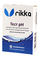 Rikka тест pH 6.0-7.6. PH тест для аквариумной воды. Тест для воды в пруду