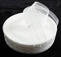 Тесьма для Штор, Шторна Стрічка Прозора Органза ширина 6 см 50 м