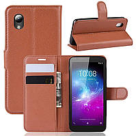 Чехол-книжка Litchie Wallet для ZTE Blade L8 / A3 2019 Brown