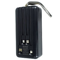 Внешний аккумулятор QHTF 8301 30000mAh 4-USB 2.1A LED, black