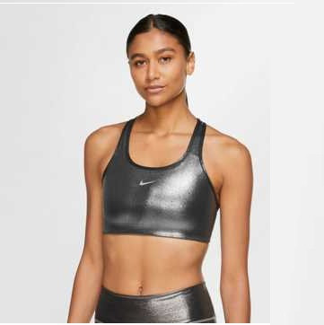 Топ жіночий спортивний Nike W SWOOSH ICNCLSH SHMR BRA CT3791-010 9 ( металік)