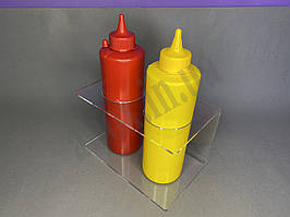 Підставка для соусів | Прозора | 2 соуси