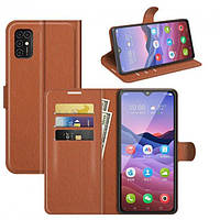 Чехол-книжка Litchie Wallet для ZTE Blade V2020 Smart Brown