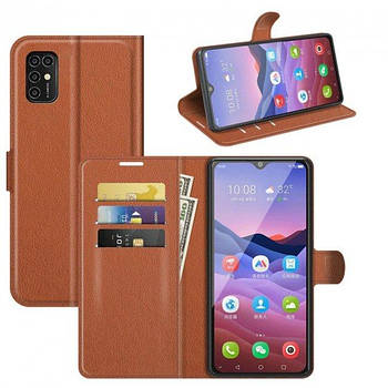 Чохол-книжка Litchie Wallet для ZTE Blade V2020 Smart Brown