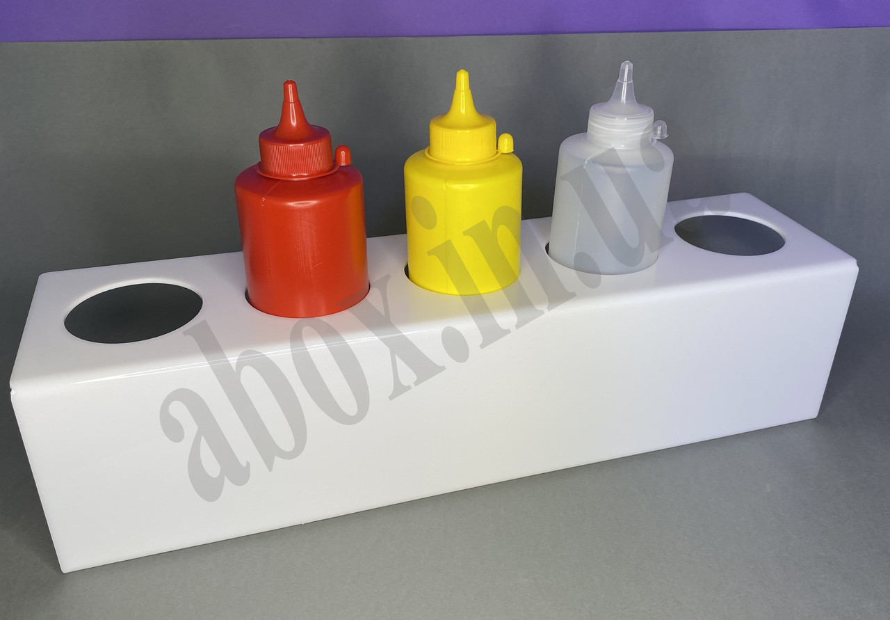 Підставка для дозаторів Соусів | Біла | 5 Місць