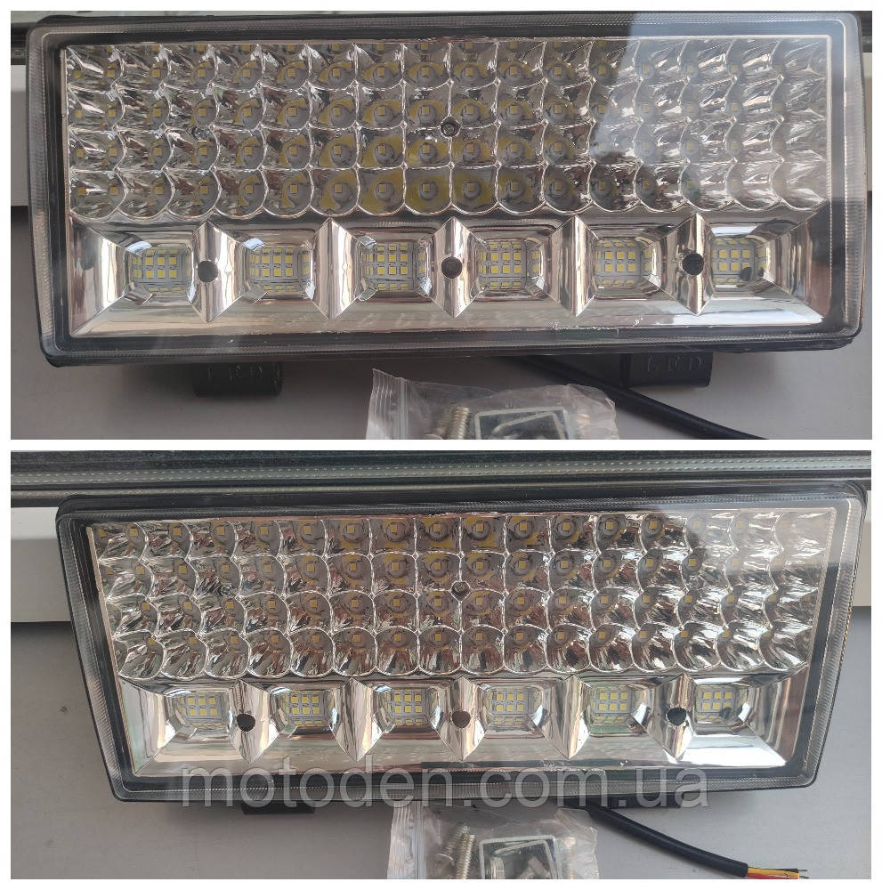 Пара діодних LED прожекторів (розмір 30 х 13см) 12-80V