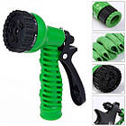 Шланг для поливу з розпилювачем Magic Hose 22,5 м Зелений Шланг поливальний садовий, фото 3