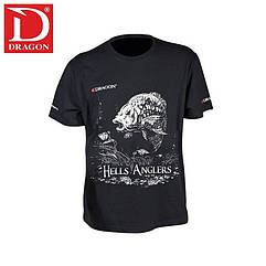 Футболка DRAGON HELLS ANGLERS КАРП S Чорна (GLOW)
