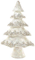 Декоративна новорічна ялинка "Снігова красуня" 30х12х51см bobi , білий перламутр