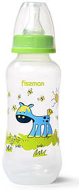 Пляшка дитяча для годування Fissman Babies "Ослик на галявині" 300мл bobi bobi