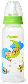 Пляшка дитяча для годування Fissman Babies "Солодкі сни" 240мл bobi bobi