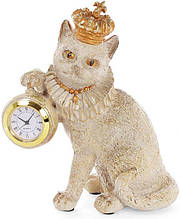 Фігурка декоративна з годинником "Королівський Кот" 15х8х17.5см