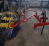 Граблі сіна Сонечко на 4 колеса спиця 6 мм на тракторГробарка, гребка, синограбарка, фото 2