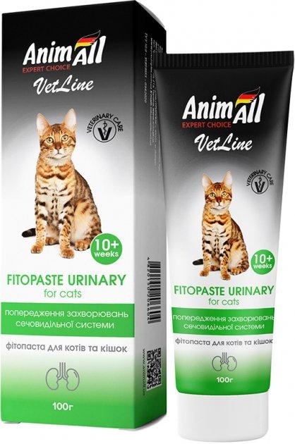 AnimAll VetLine Фітопаста для профілактики сечокам'яної хвороби у котів - 100 г