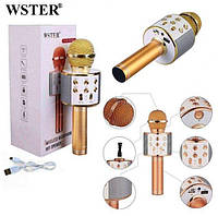 Беспроводной микрофон караоке Wster Ws-858 gold