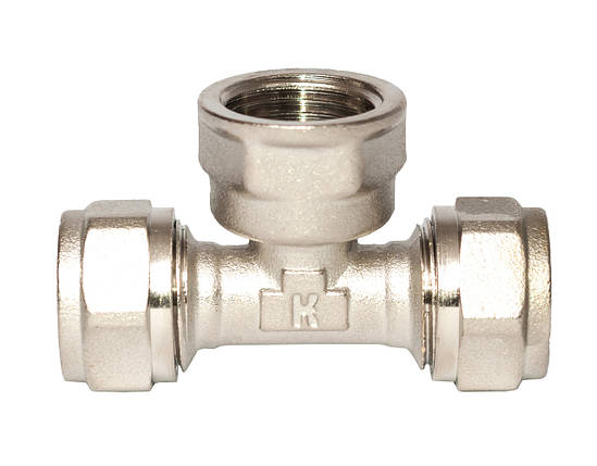Трійник під обжим ключем 16 х 1/2"В х 16 RSk Італія 60/120, фото 1