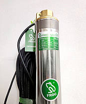 4SDm2/19 Насос свердловинний відцентровий 1,1kW (4,2m3/год.,126m.,підкл.1) + 50m кабель FROG, фото 3