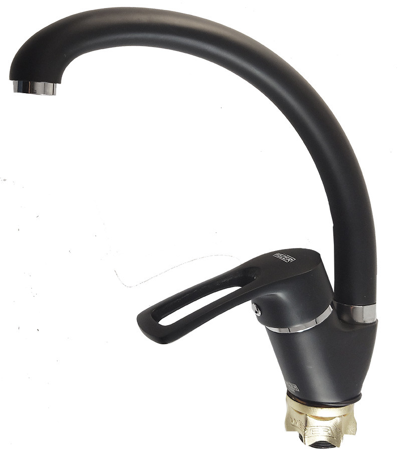 Змішувач для кухні WEZER YUB4-181-BLACK, чорний