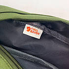 Сумка поясна бананка Fjällräven Hip Pack Medium хакі Сумка на пояс канкен чоловіча тканева, фото 4