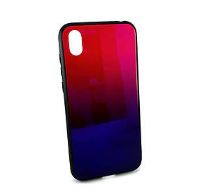 Чехол на Huawei Y5 2019 накладка силіконовий Glass Case синій