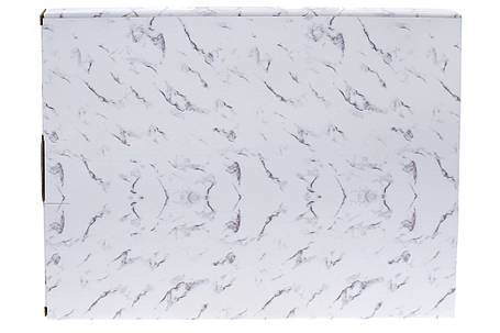 Тарілка порцелянова обідня, Мармурова Розкіш,23.5*22.5*1.6см, чорний із золотом (805-718), фото 2