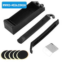 Ремкомплект для велосипеда (латки, бортування, терка для зачистки)