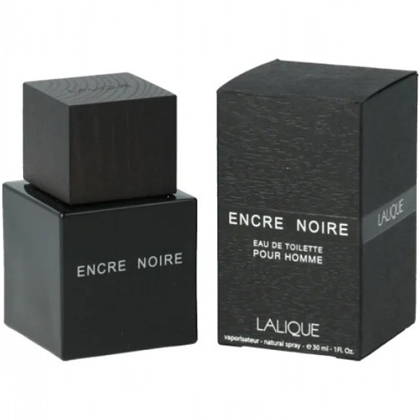 Чоловічі брендові оригінальні парфуми LALIQUE Encre Noire Pour Homme 30ml, деревний аромат