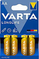 Батарейка LR6/АА 1.5V лужна VARTA Longlife 4шт