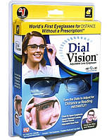 Увеличительные очки с Регулировкой линз от -6 D до +3 D . Лупа Dial Vision рукоделие , Вышивка ,Чтение