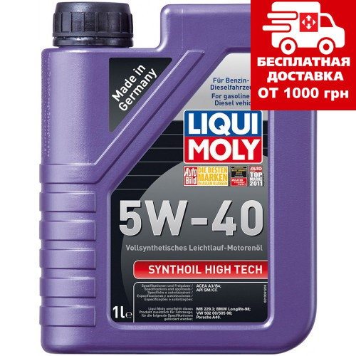 Масло Liqui Moly Synthoil High Tech 5W-40 1л 1924, фото 1