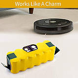 Акумулятор для пилососа iRobot Roomba 3000 mAh 14.4 V 500, 510, 530, 531, 532 533 535 536 537 550 551 560 570, фото 5