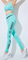 Топ спортивний на широких бретелях Giulia Top Fit Energy чорного бірюзового синього кольорів розміру S/M L/XL, фото 4