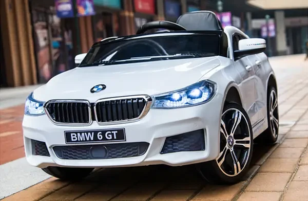 Дитячий електромобіль BMW 6 GT білий, фото 1