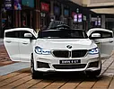 Дитячий електромобіль BMW 6 GT білий, фото 3
