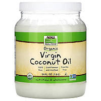 Органическое кокосовое масло NOW Foods, Real Food "Organic Virgin Coconut Oil" первого отжима (1,6 л)