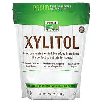 Ксилитол NOW Foods, Real Food "Xylitol" сахарозаменитель (1134 г)