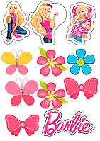 Вафельная картинка Барби | Съедобные картинки Barbie | Барби картинки разные Формат А4 #3