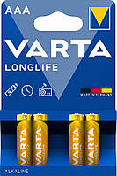 Батарейка VARTA Longlife AAA/LR03 1.5 V лужна 4шт